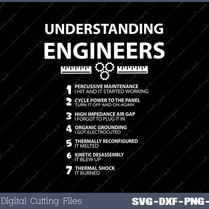 Understanding Engineers Funny Sarcastic Engineering Gift