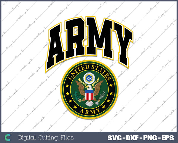 United States Army Long SVG PNG Cutting Printable Files