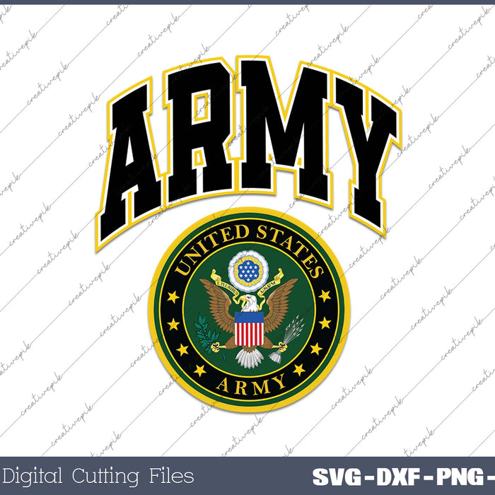 United States Army Long SVG PNG Cutting Printable Files