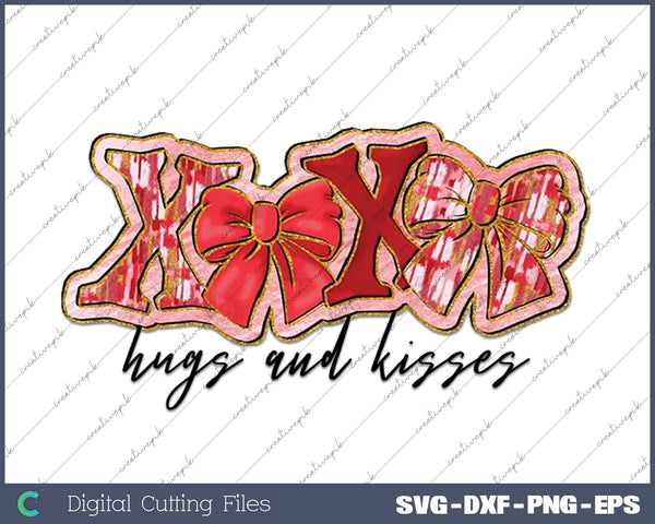 Valentine Coquette  Xoxo Valentine Day SVG PNG Cutting Printable Files