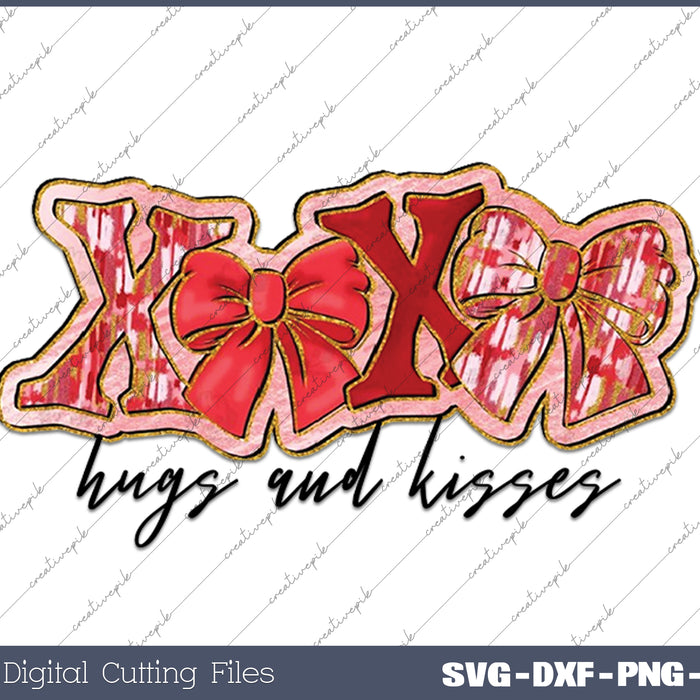 Valentine Coquette  Xoxo Valentine Day SVG PNG Cutting Printable Files