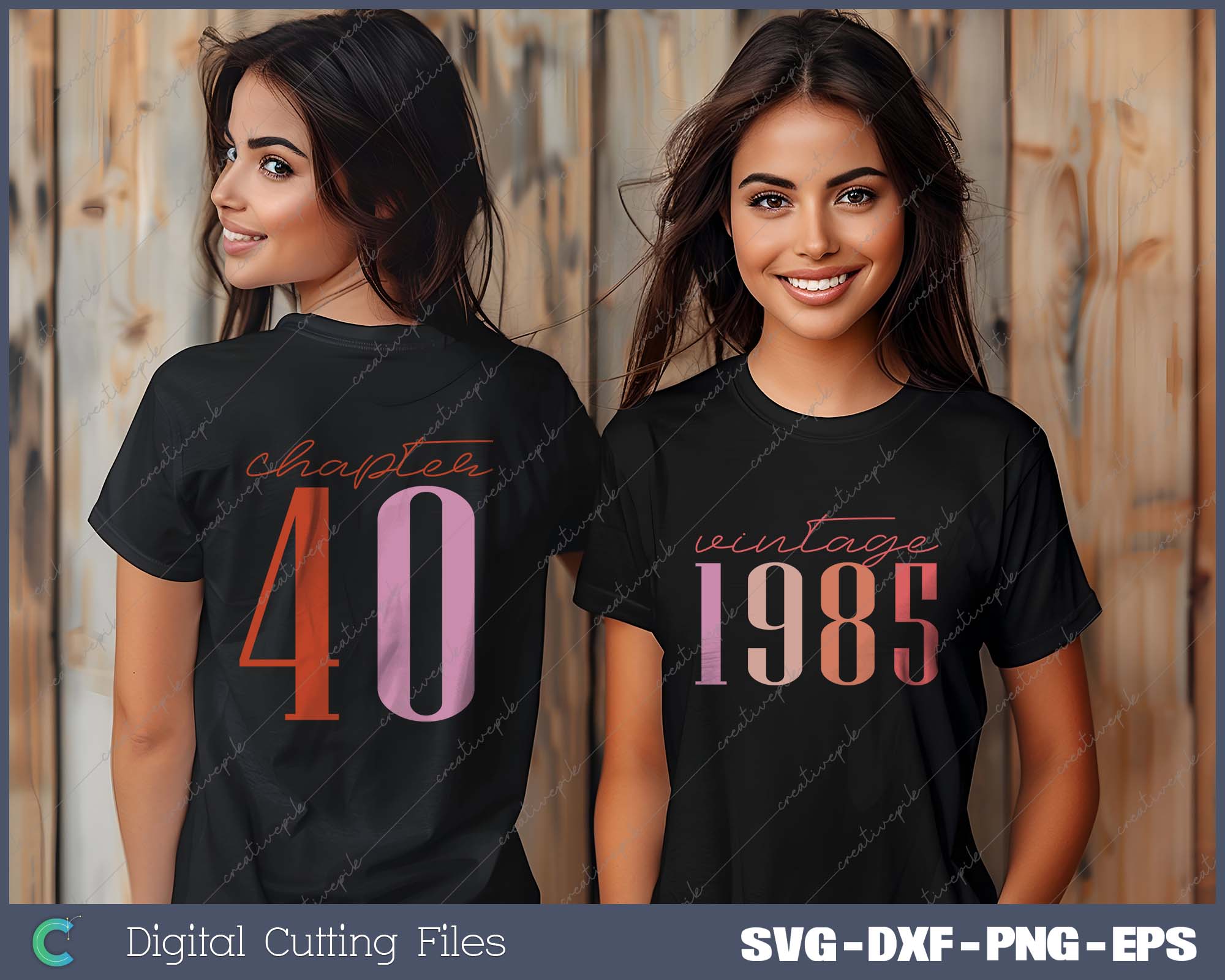 Chapter 40 Birthday Bundles SVG PNG Cutting Printable Files – creativepik