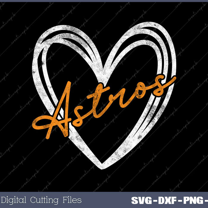 Vintage Astros Retro Style 70s 80s First Name SVG Printable Files