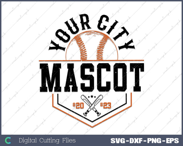 Vintage Baseball Team Logo SVG PNG Cutting Printable Files