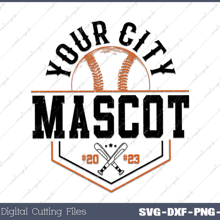 Vintage Baseball Team Logo SVG PNG Cutting Printable Files