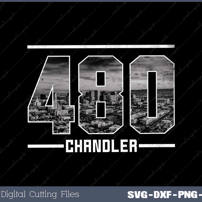 Vintage Chandler 480 Area Code Arizona Skyline