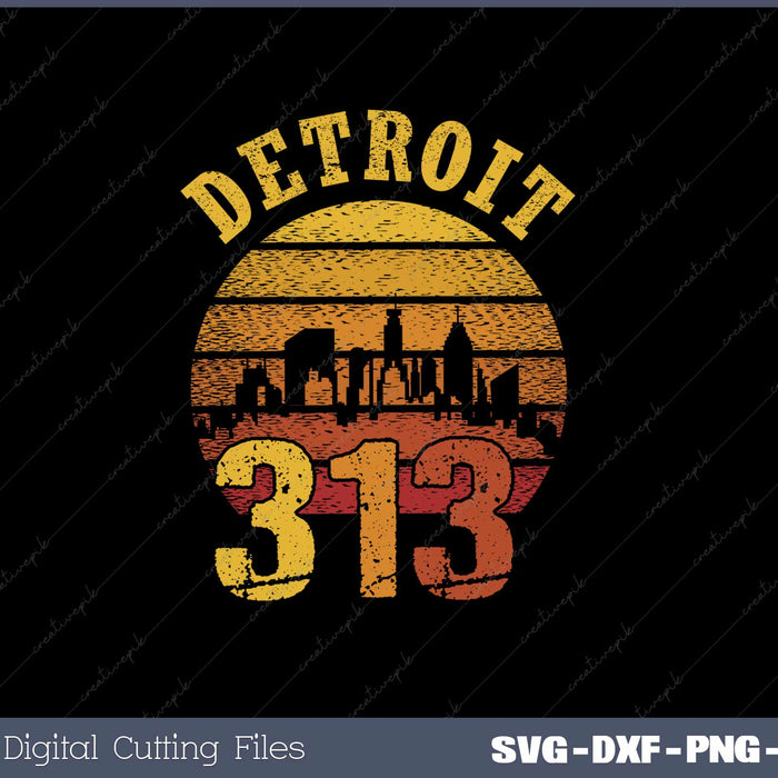 Vintage Detroit Michigan 313 Area