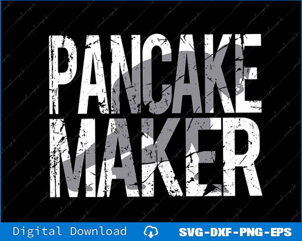 Vintage Football Player Meme Lineman Pancake Maker SVG PNG File