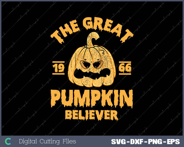 Vintage Great Pumpkin Believer Since 1966 Halloween 