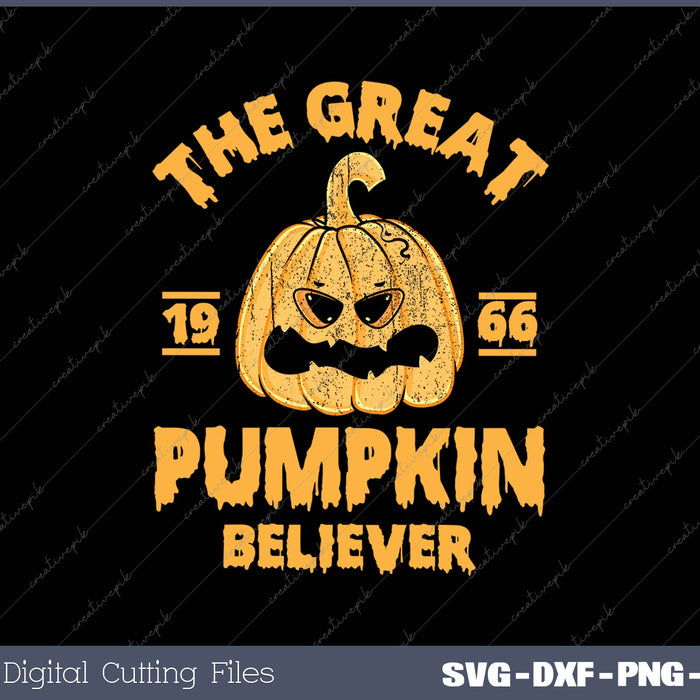 Vintage Great Pumpkin Believer Since 1966 Halloween 