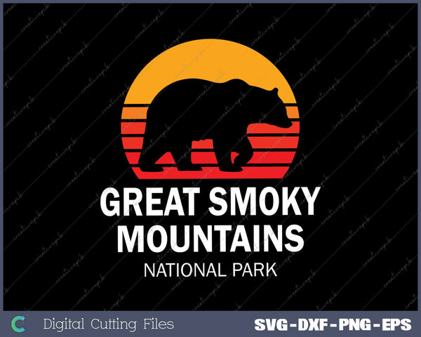 Vintage Great Smoky Mountains National Park Bear