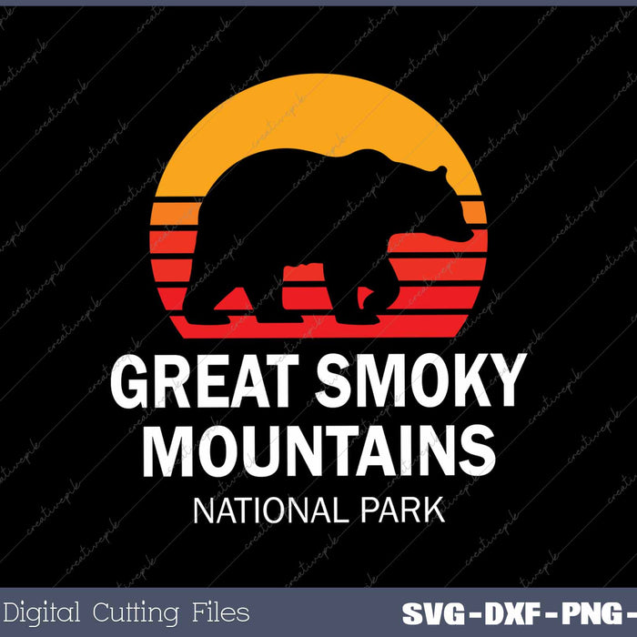 Vintage Great Smoky Mountains National Park Bear