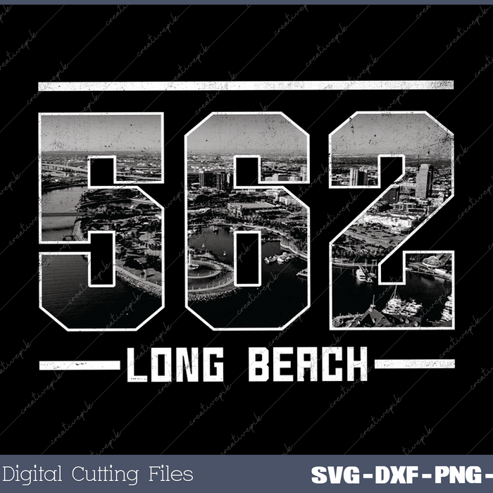 Vintage Los Angeles 213 Area Code California Skyline