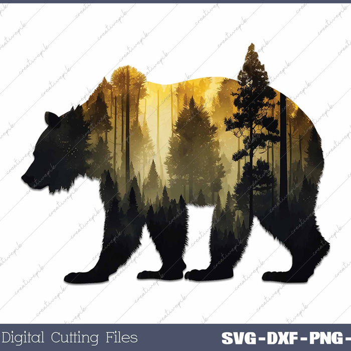 Vintage National Park Bear Wildlife Preserve And Protect