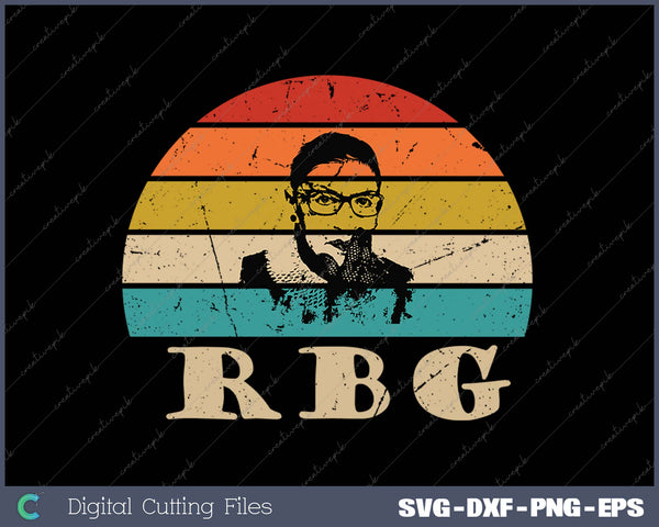 Vintage Notorious RBG Ruth Bader Ginsburg SVG PNG Cutting Printable Files