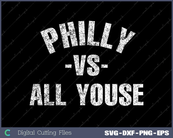 Vintage Philly vs All Youse Funny Philadelphia Slang Retro