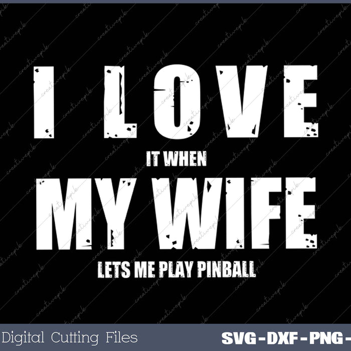 Vintage Pinball Funny Distressed Pinballer SVG PNG Printable Files
