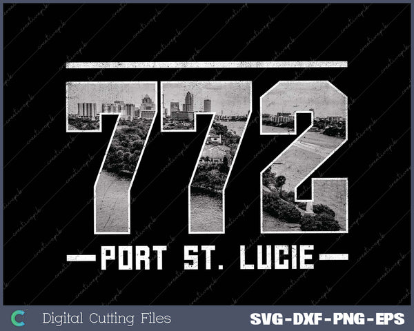 Vintage Port St.Lucie 772 Area Code Florida Skyline