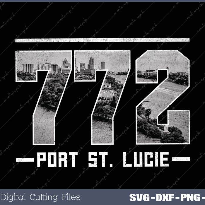 Vintage Port St.Lucie 772 Area Code Florida Skyline
