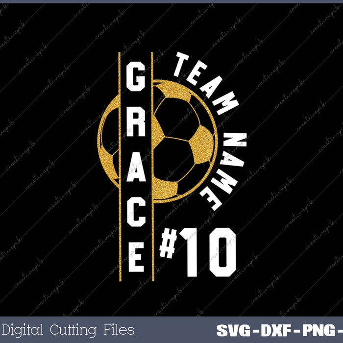Vintage Soccer Team Template SVG PNG Cutting Printable Files