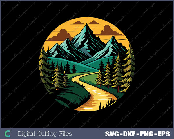 Vintage Trees Nature Mountains Adventure Outdoor Wildlife Forest