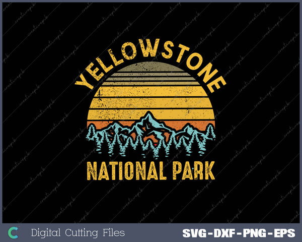 Vintage Yellowstone National Park Retro 80's