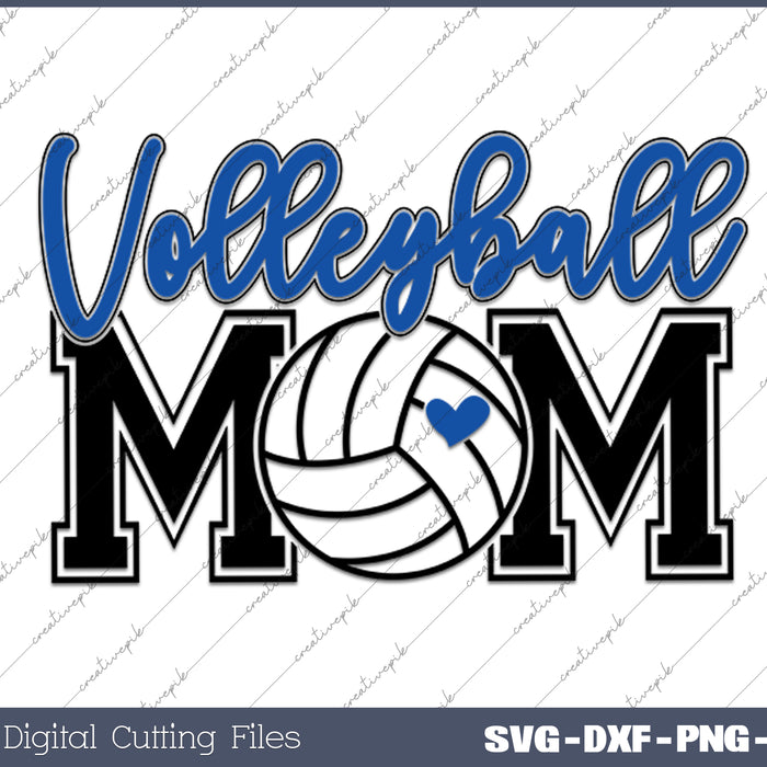 Volleyball Mom Game Day SVG PNG Printable Files