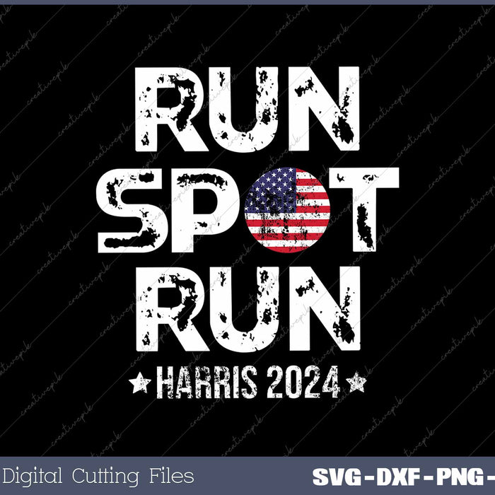 Vote Run Spot Run 2024 TrumpHarris Presidential Debate