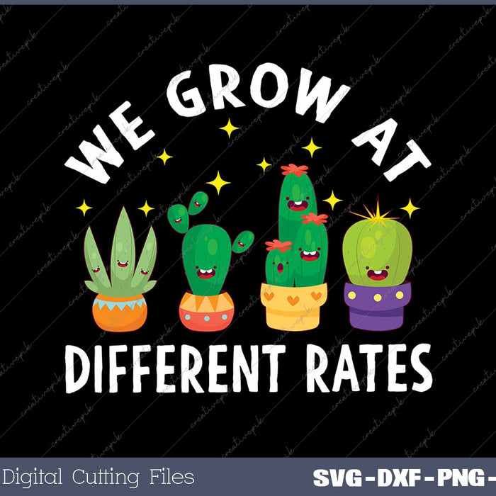 We Grow At Different Rates Growth Mindset Teacher 