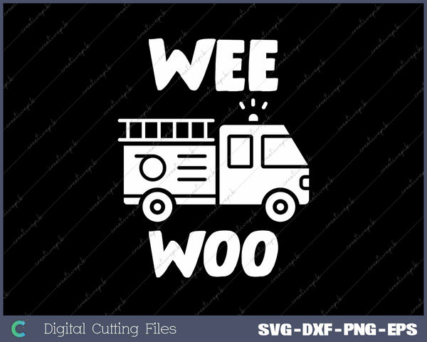 Wee Woo Fire Truck Firefighter Emergency Response Siren