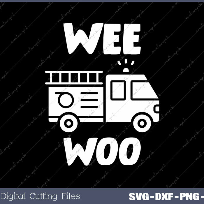 Wee Woo Fire Truck Firefighter Emergency Response Siren