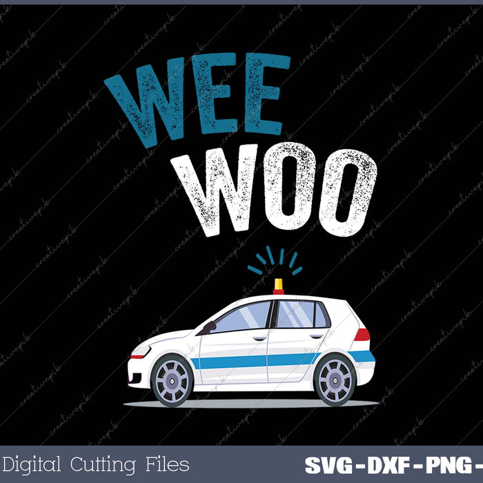 Wee Woo Police Car Funny Cute