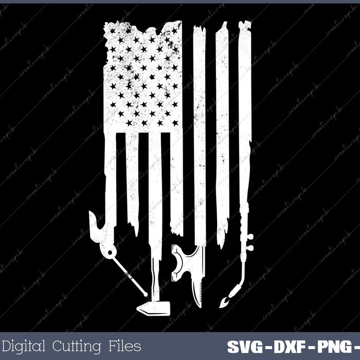 Welding USA Flag SVG PNG Cutting Files