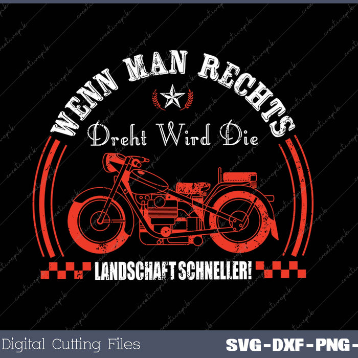 Wenn man rechts dreht wird die Landschaft schneller! SVG PNG Cutting Printable Files
