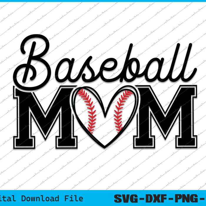 With Our Baseball Mom SVG PNG Cutting Printable Files