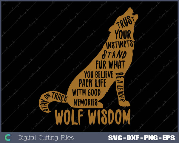 Wolf Wisdom Hoodie Wolf Lovers Hooded