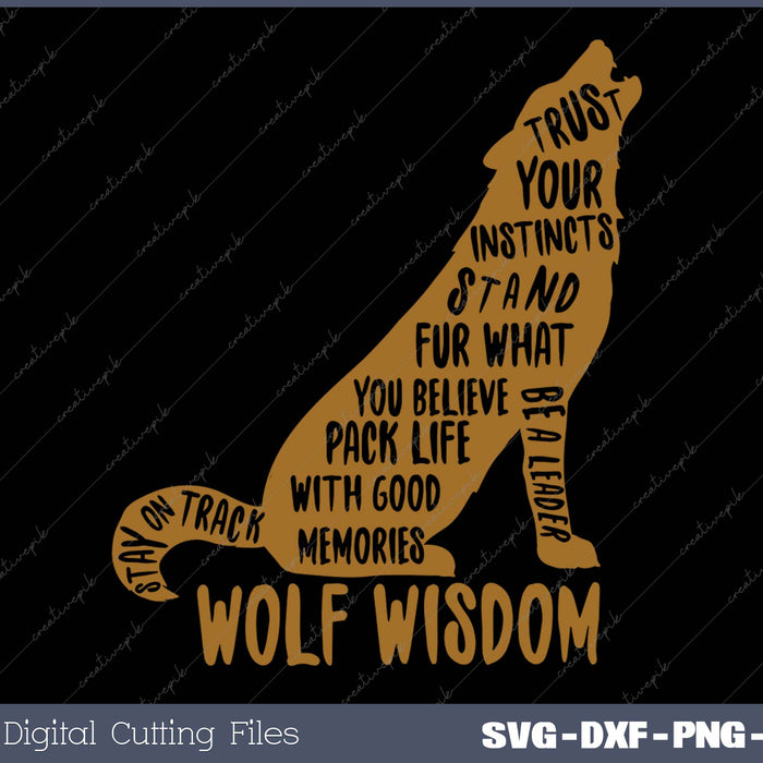 Wolf Wisdom Hoodie Wolf Lovers Hooded