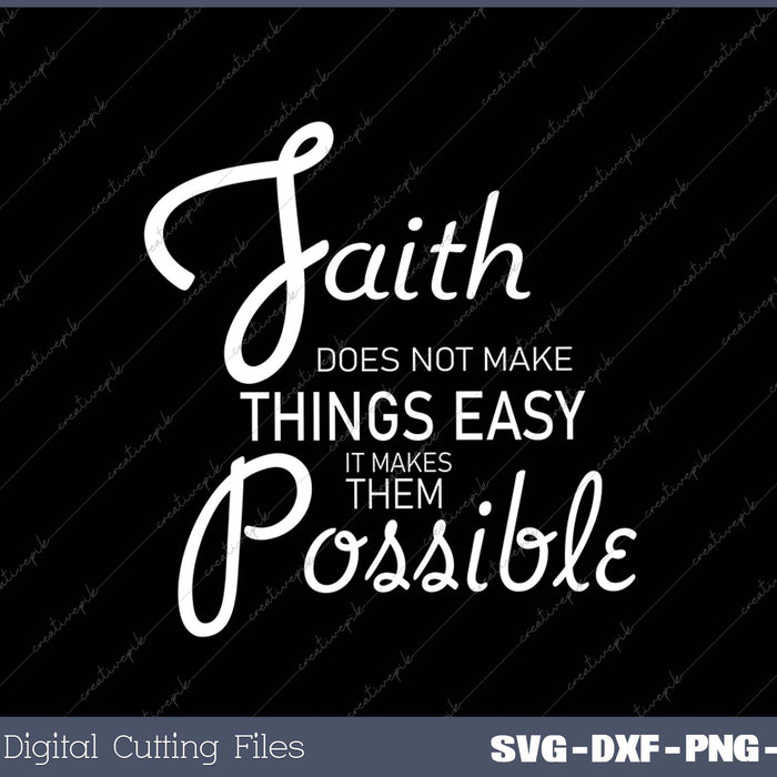 Women's O Neck Faith SVG PNG Cutting Printable Files