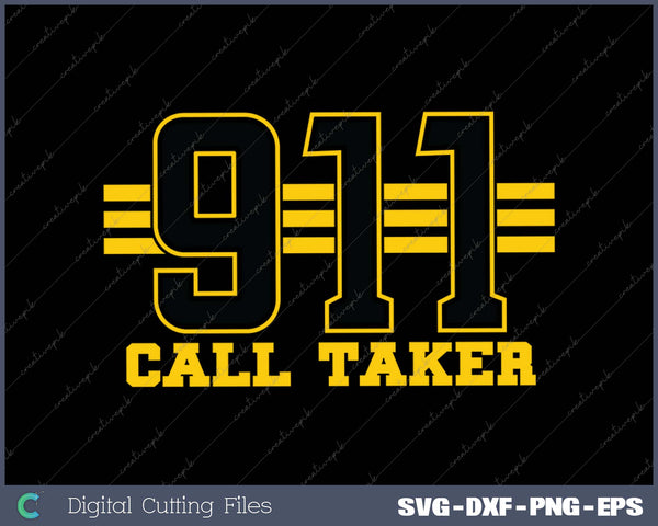 Womens 911 Dispatcher Call Taker Gifts for Thin Gold Line SVG 