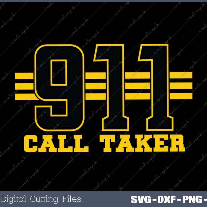 Womens 911 Dispatcher Call Taker Gifts for Thin Gold Line SVG 