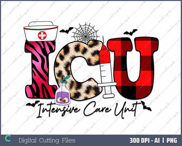 Womens ICU Life Intensive Care Unit Nurse Halloween