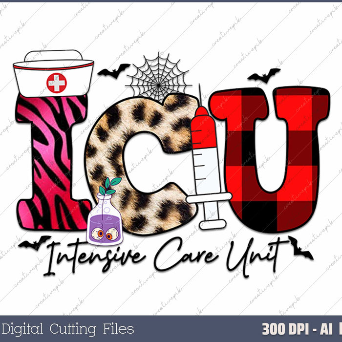 Womens ICU Life Intensive Care Unit Nurse Halloween