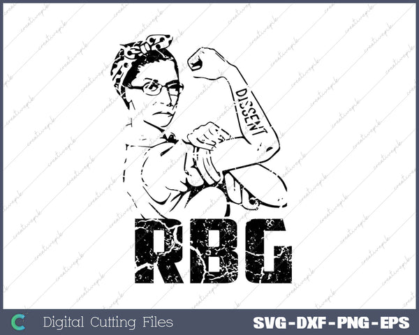 Womens Queen Supreme Court Ruth Bader Ginsburg Notorious RBG SVG PNG Cutting Printable Files