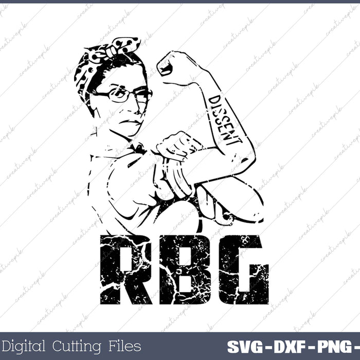 Womens Queen Supreme Court Ruth Bader Ginsburg Notorious RBG SVG PNG Cutting Printable Files