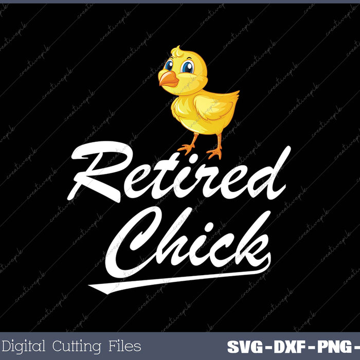 Womens Retired Chick Funny Retirement Party Chicken