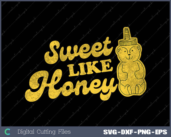 Womens Sweet Like Honey Cute Camping Bear Top Graphic Novelty Tee 