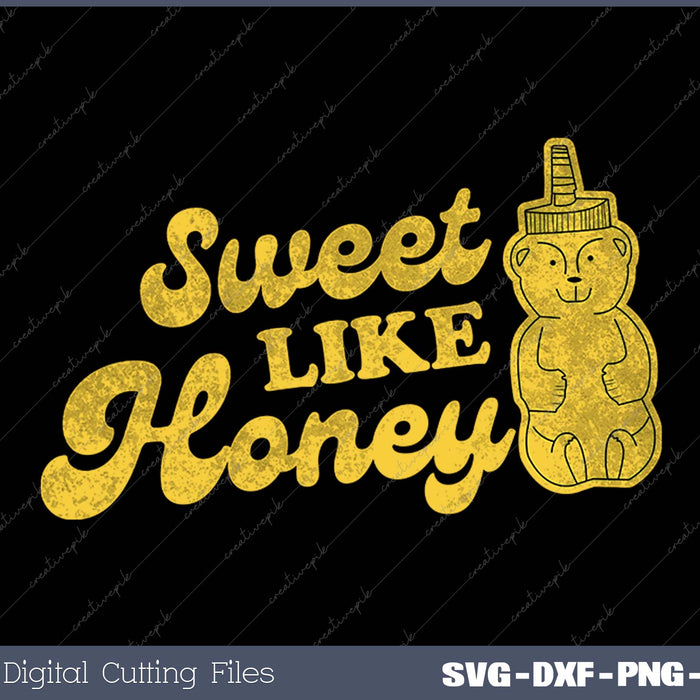 Womens Sweet Like Honey Cute Camping Bear Top Graphic Novelty Tee 