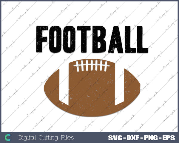 Womens Vintage Football SVG PNG Cutting Printable Files