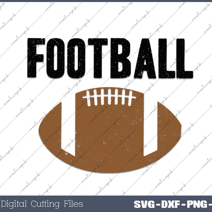 Womens Vintage Football SVG PNG Cutting Printable Files