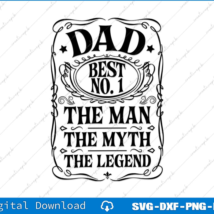 World's Greatest Best Dad Father's Day SVG PNG Cutting File